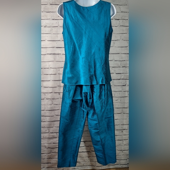 I C Collection by Connie K Silk Shantung Set Jacket/Tank/Pants - Picture 6 of 13